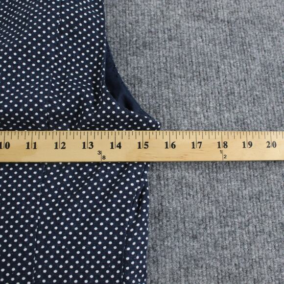 Caroline Constas Dress Women 6 Polka Dot Linen Blend Mini Lined Whimsical Playfu - Picture 10 of 13